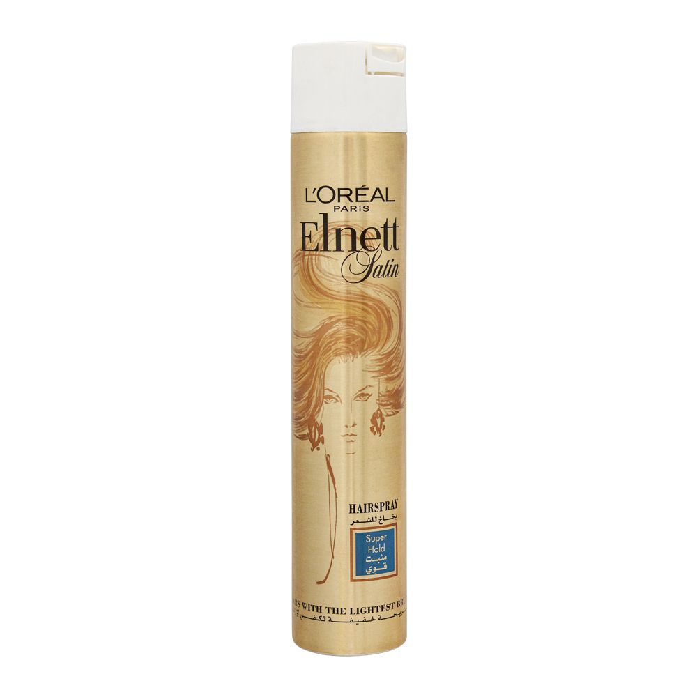L'Oreal Paris Elnett Satin Hair Spray, Super Hold, 400ml