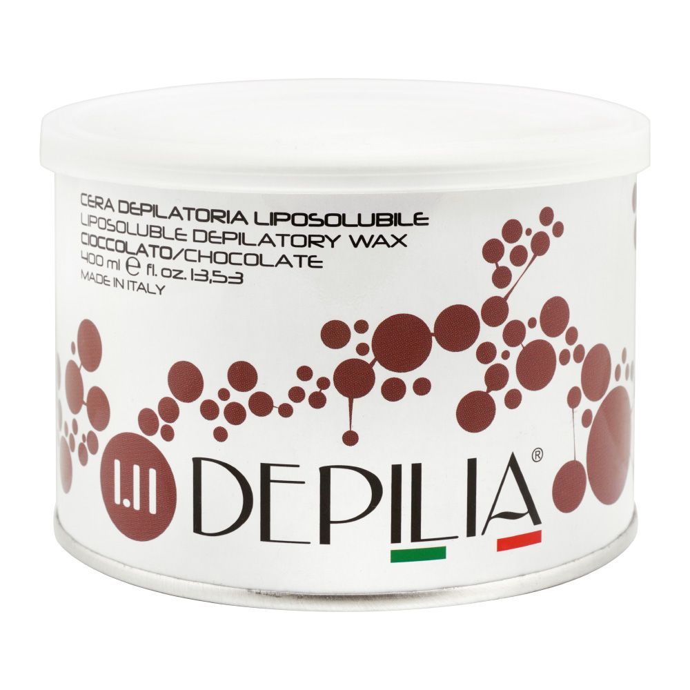 Depilia Chocolate 1.11 Liposoluble Depilatory Wax, 400ml