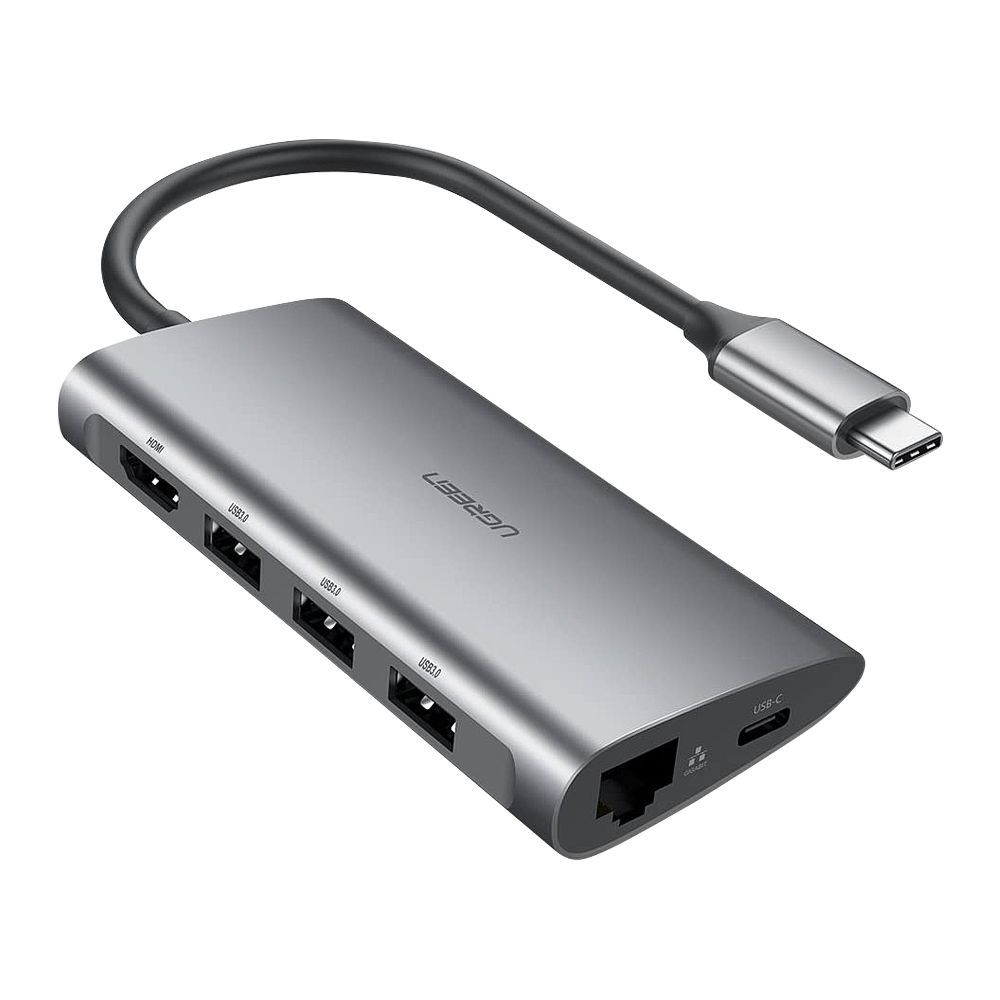 Order UGreen USB-C 8-in-1 Multifunction Adapter, Grey, 50538 Online at .