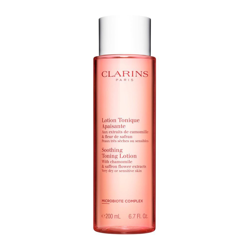 Clarins Paris Soothing Toning Lotion, With Camomile & Saffron Flower Extracts, Very Dry To Sensitive Skin, 200ml