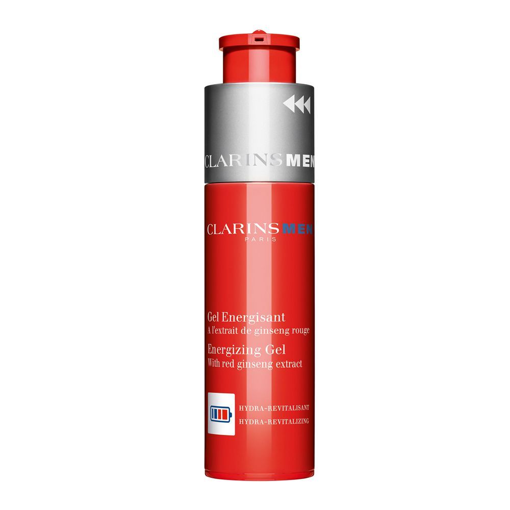 Clarins Paris Men Energizing Gel, With Red Ginseng Extract, 50ml