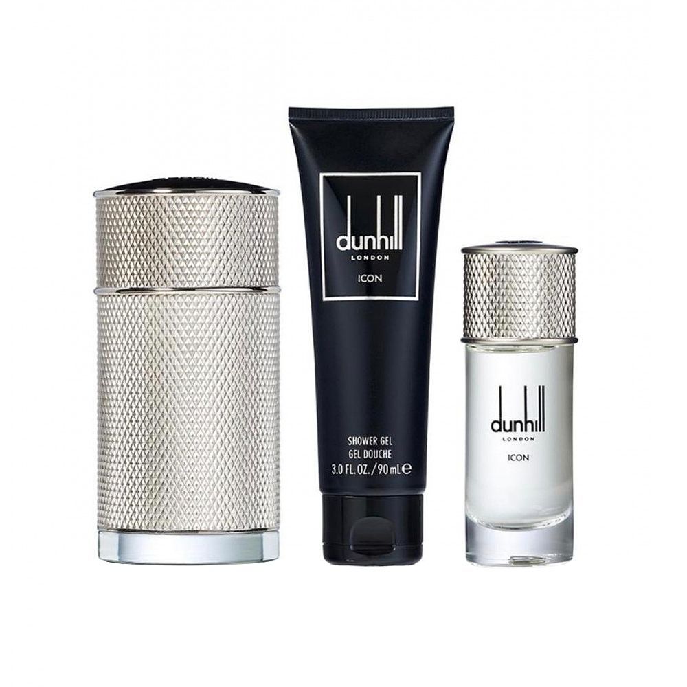 Dunhill Icon Perfume Set, EDP 100ml + Shower Gel 90ml + EDP 30ml