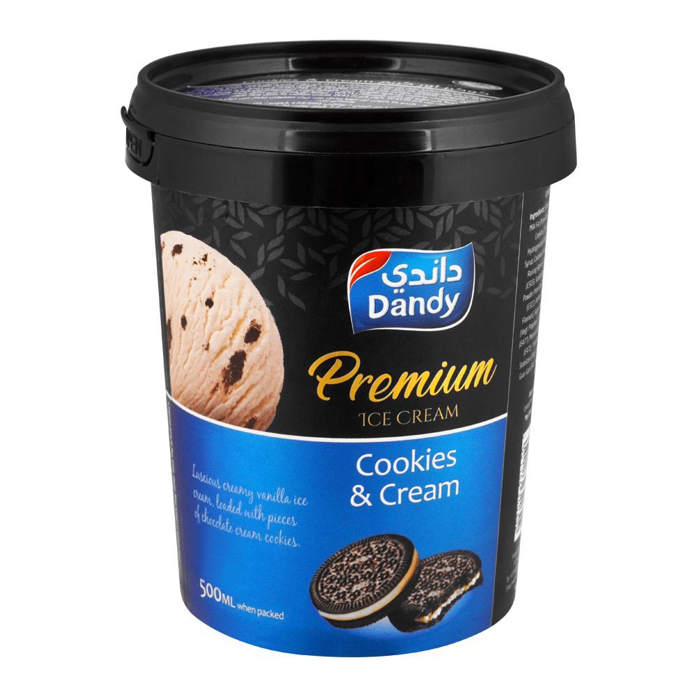 Dandy Premium Cookies & Cream Ice Cream 500ml