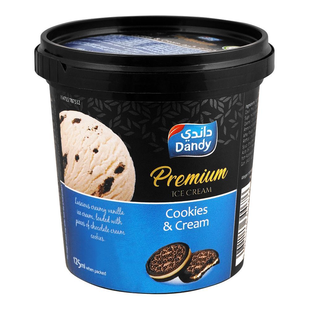 Dandy Premium Cookies & Cream Ice Cream 125ml