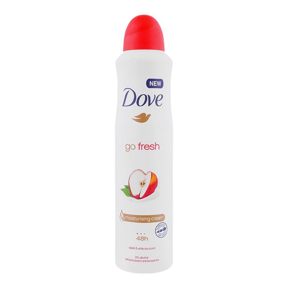 Dove Go Fresh Apple & White Tea Scent Women Deodorant Spray, 250ml