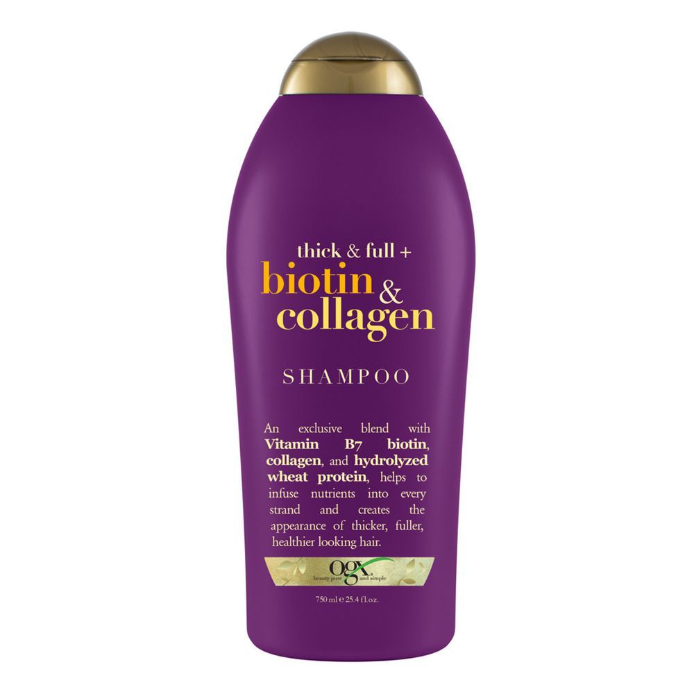 OGX Thick & Full + Biotin & Collagen Shampoo, Sulfate Free, 750ml