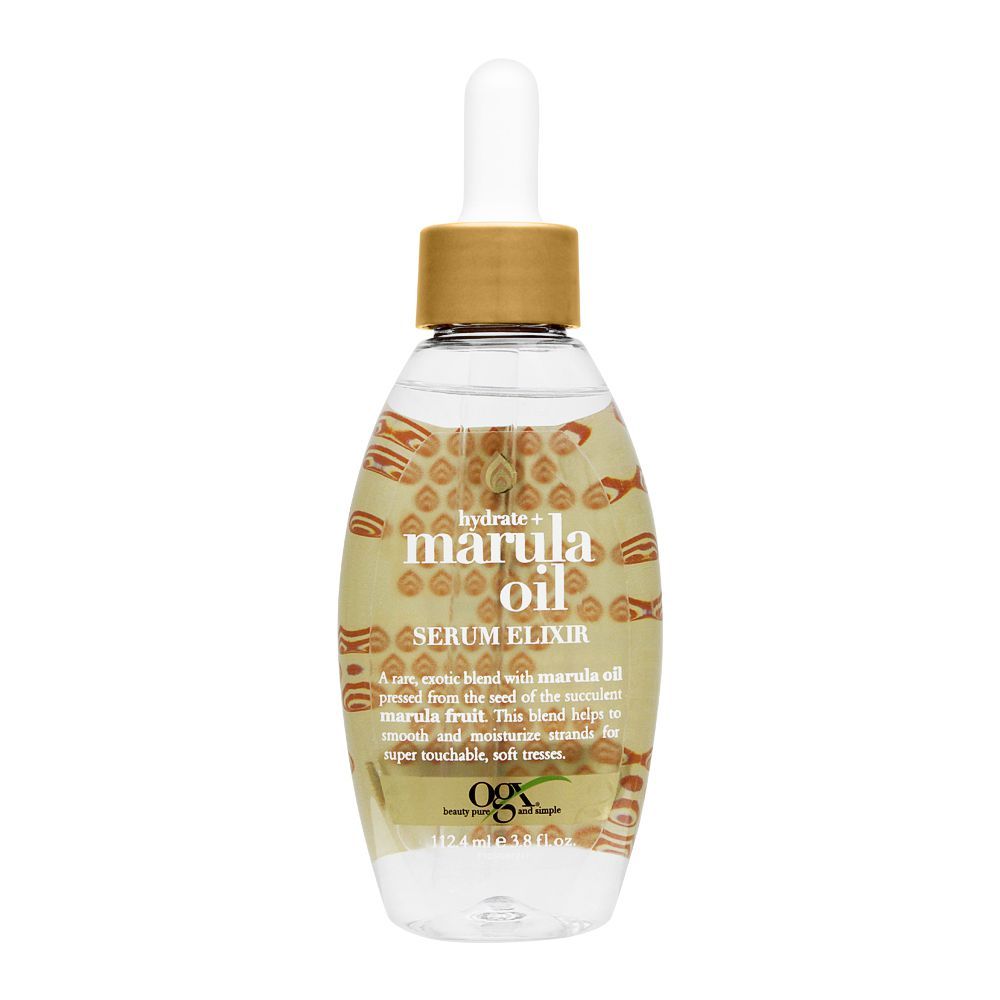 OGX Hydrate + Marula Oil Hair Serum Elixir, 112.4ml