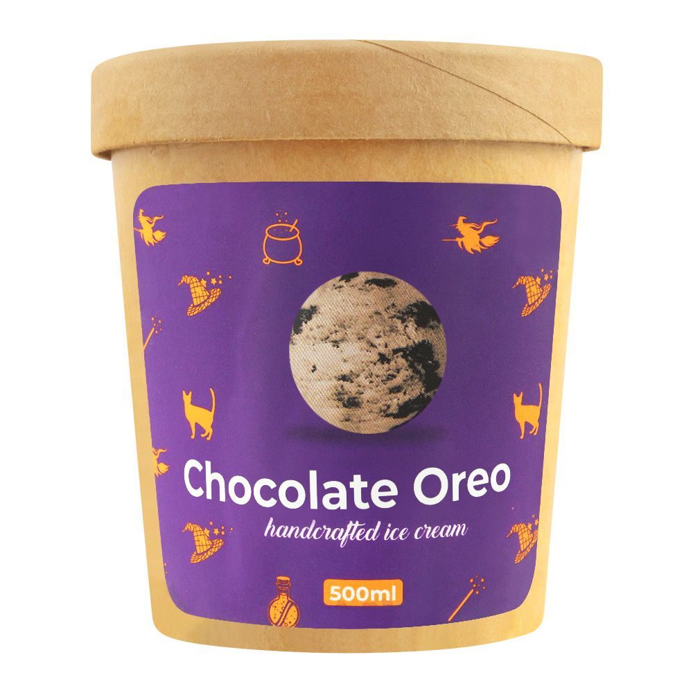 The Waffle Witch Chocolate Oreo Handcrafted Ice Cream, 500ml