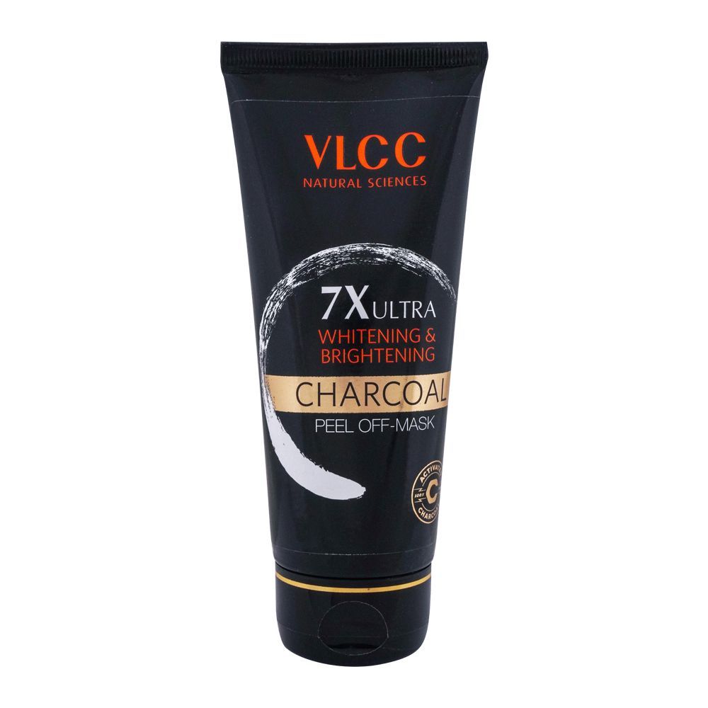 VLCC Natural Sciences 7X Ultra Whitening & Brightening Charcoal Peel Off Mask, 100g