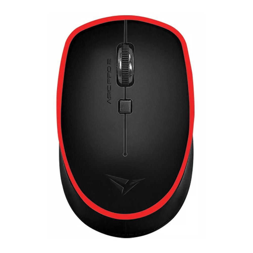Alcatroz Asic Pro 2 USB High Performance Optical Mouse, Black/Red