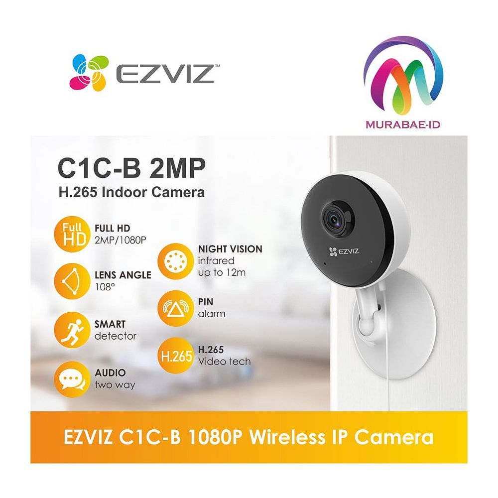 Buy Ezviz Smart Home Camera, WiFi, C1C-B Online At Best Price In ...