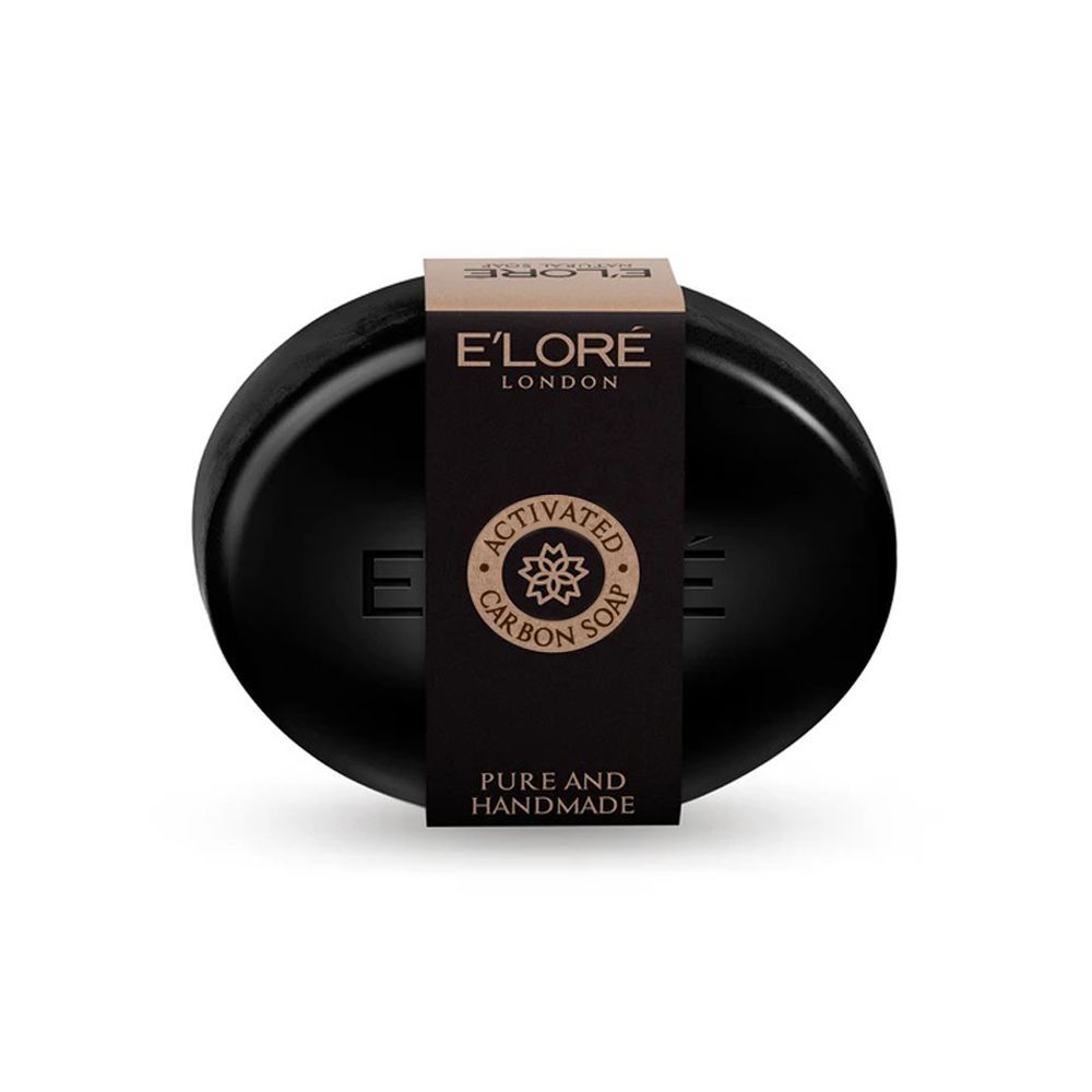 E'Lore Activated Charcoal Pure Natural Soap, 100g