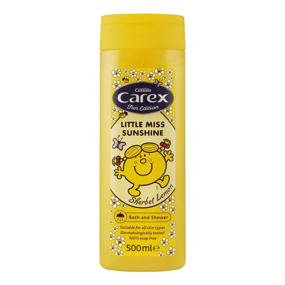 Cussons Carex Little Miss Sunshine Sherbet Lemon Bath And Shower Gel, 500ml