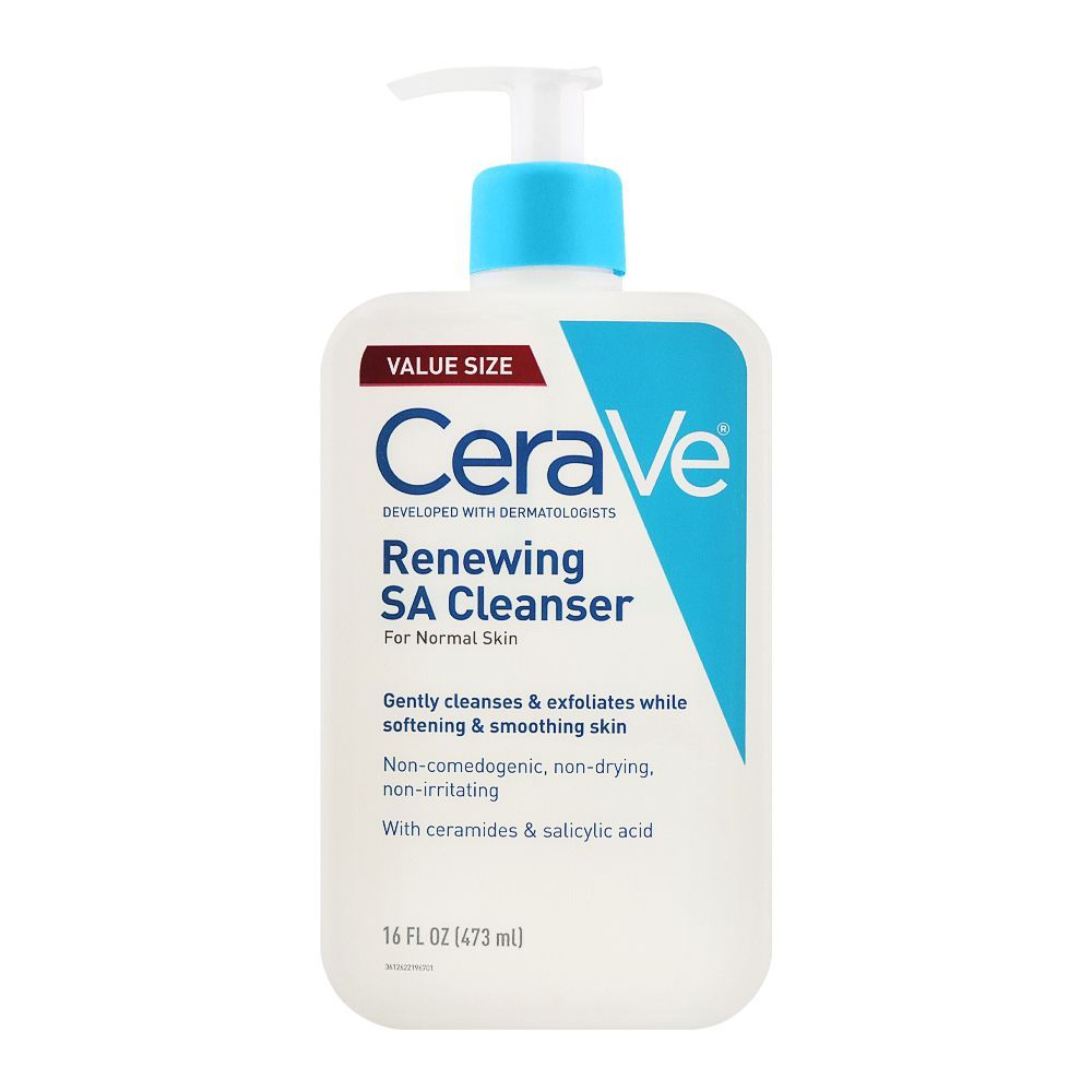 CeraVe Renewing SA Cleanser, Normal Skin, 473ml