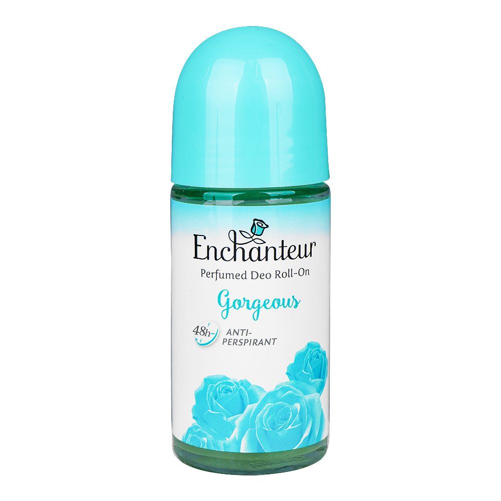 Enchanteur Gorgeous Perfumed Deodorant Roll On, Anti-Perspirant, 48 Hours Lasting, For Women, 50ml