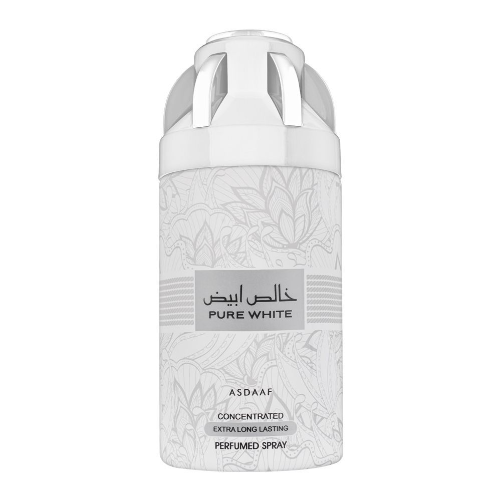Asdaaf Pure White Extra Long Lasting Perfumed Body Spray, 200ml