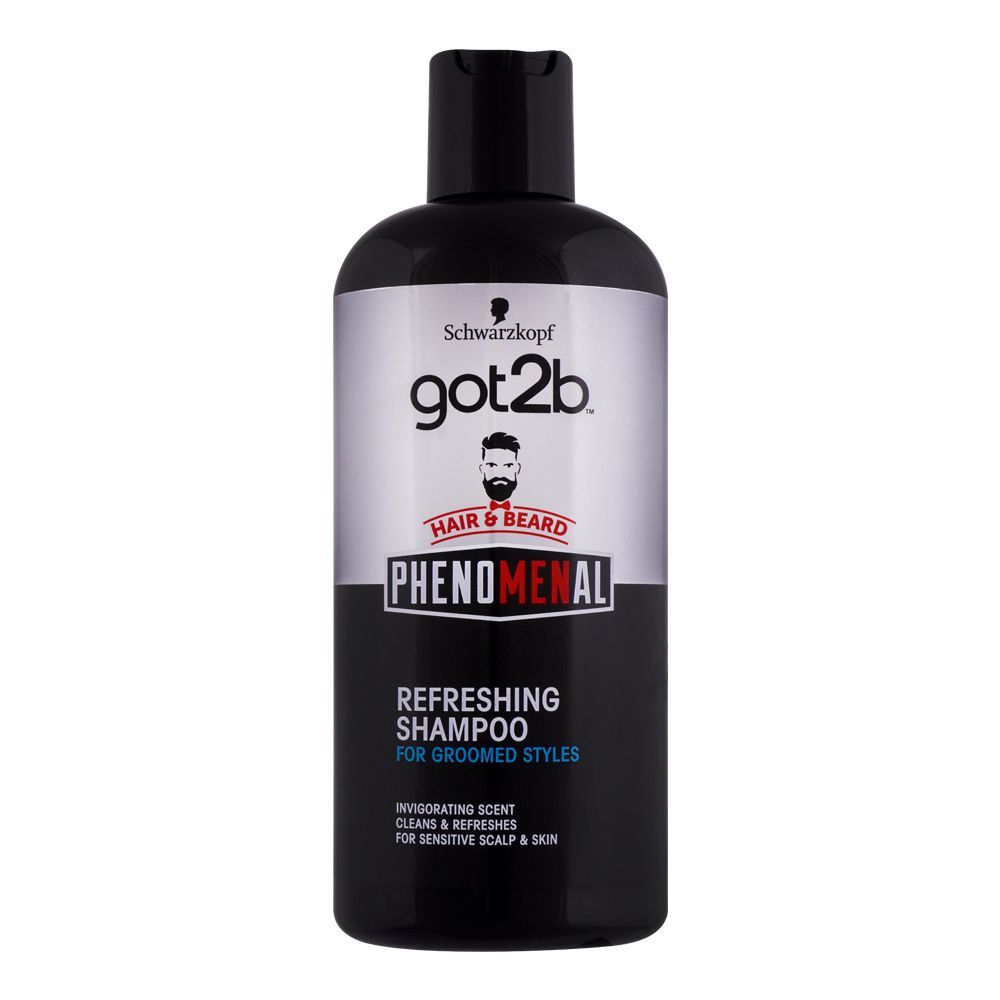 Schwarzkopf Got2b Hair & Beard Phenomental Refreshing Shampoo, 250ml