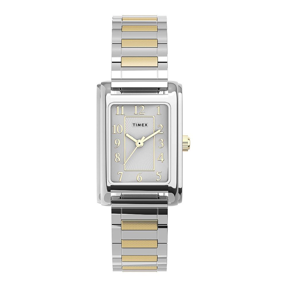 Timex Women's Meriden Stainless Steel 21mm Watch, Two-Tone, TW2U44200