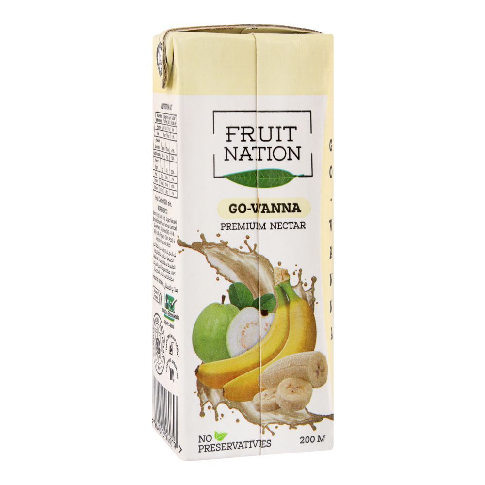 Fruit Nation Go-Vanna Premium Nectar Fruit Drink, 200ml