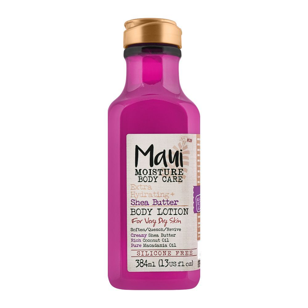 Maui Moisture Body Care Extra Hydrating + Sha Butter Body Lotion, For Very Dry Skin, 384ml