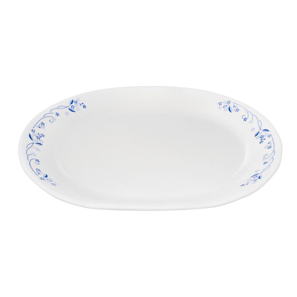 Corelle Livingware Provincial Blue Serving Platter, 12.25 Inches, 6021578