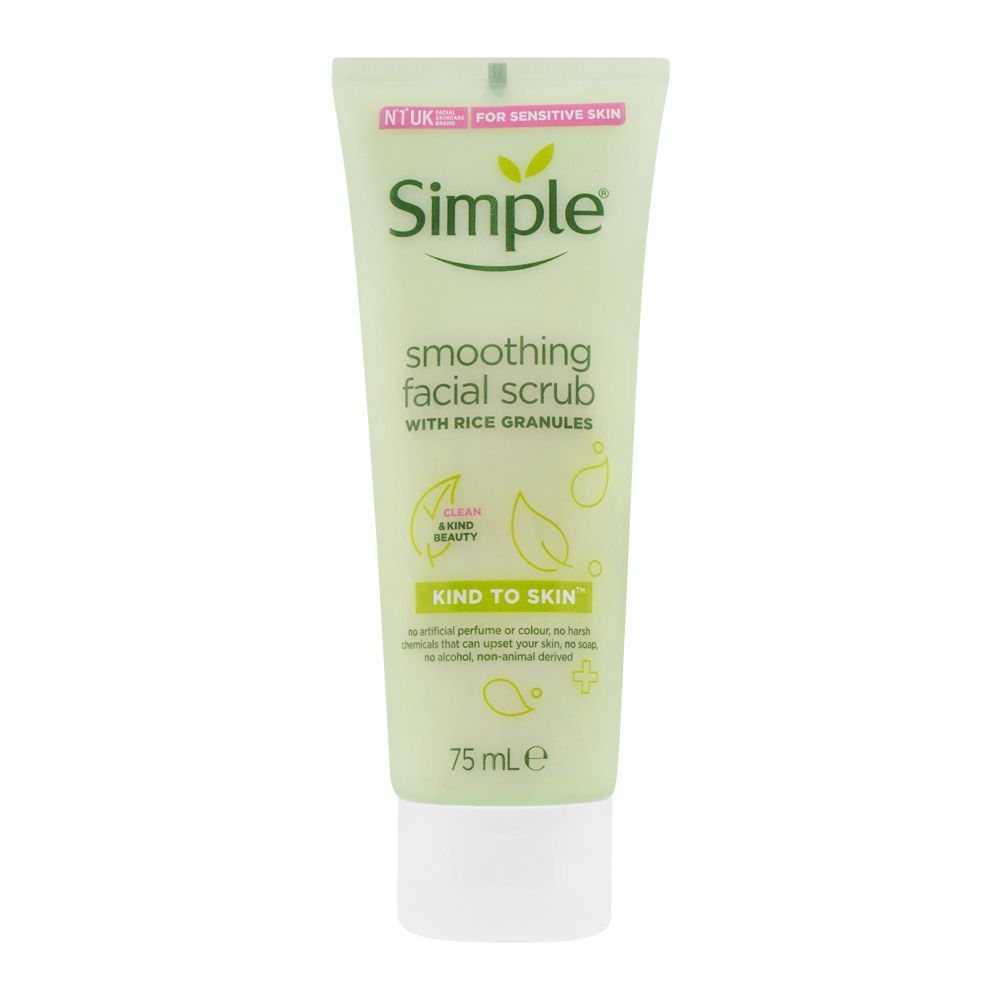 Simple Kind To Skin Smoothing Facial Scrub, 75ml