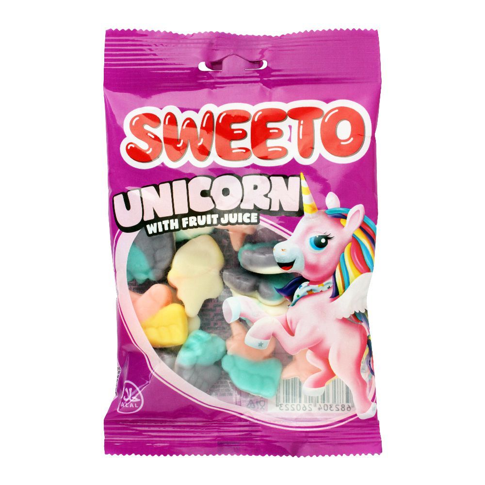 Sweeto Unicorn Gummy Jelly Pouch, 80g