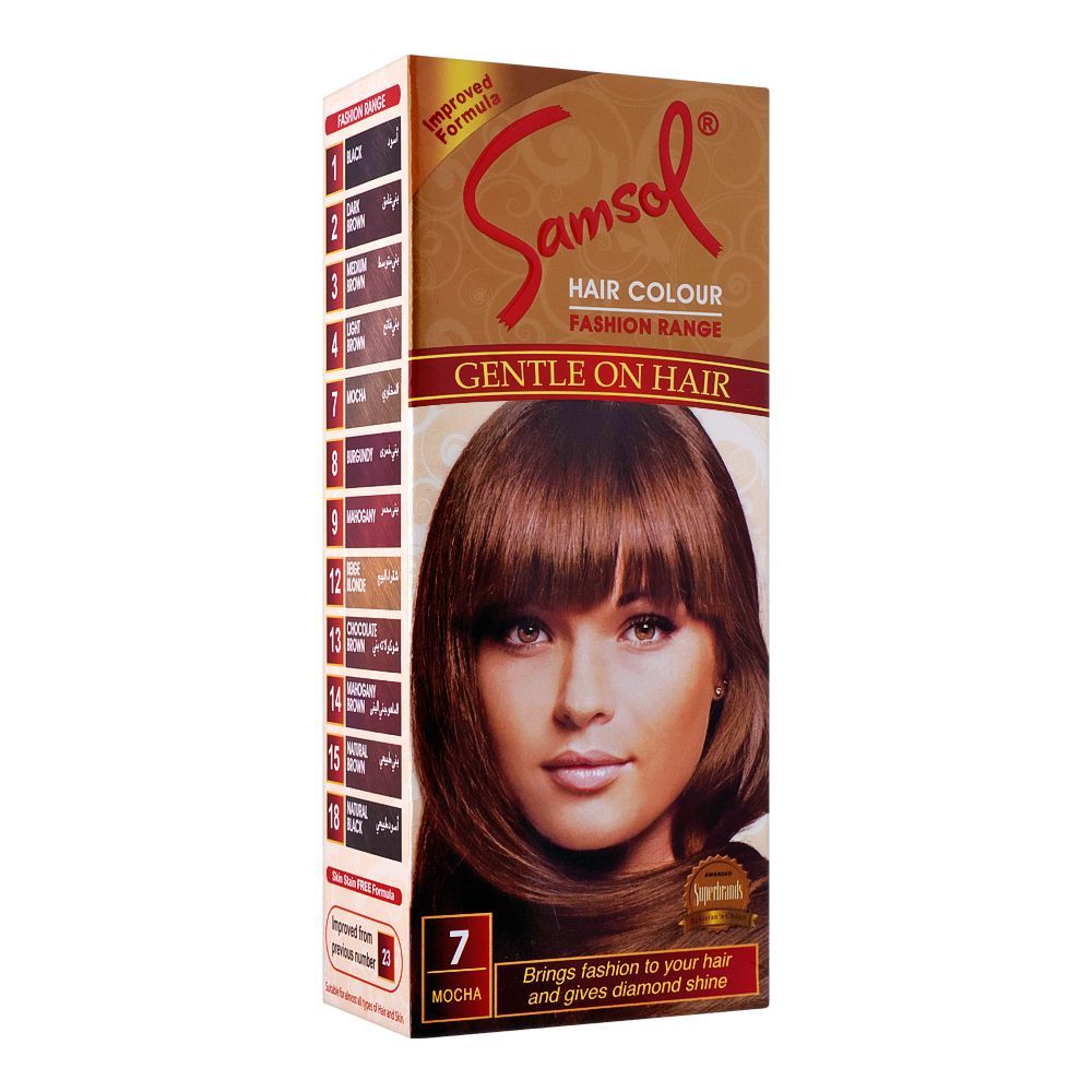 Samsol Hair Colour, 7 Mocha