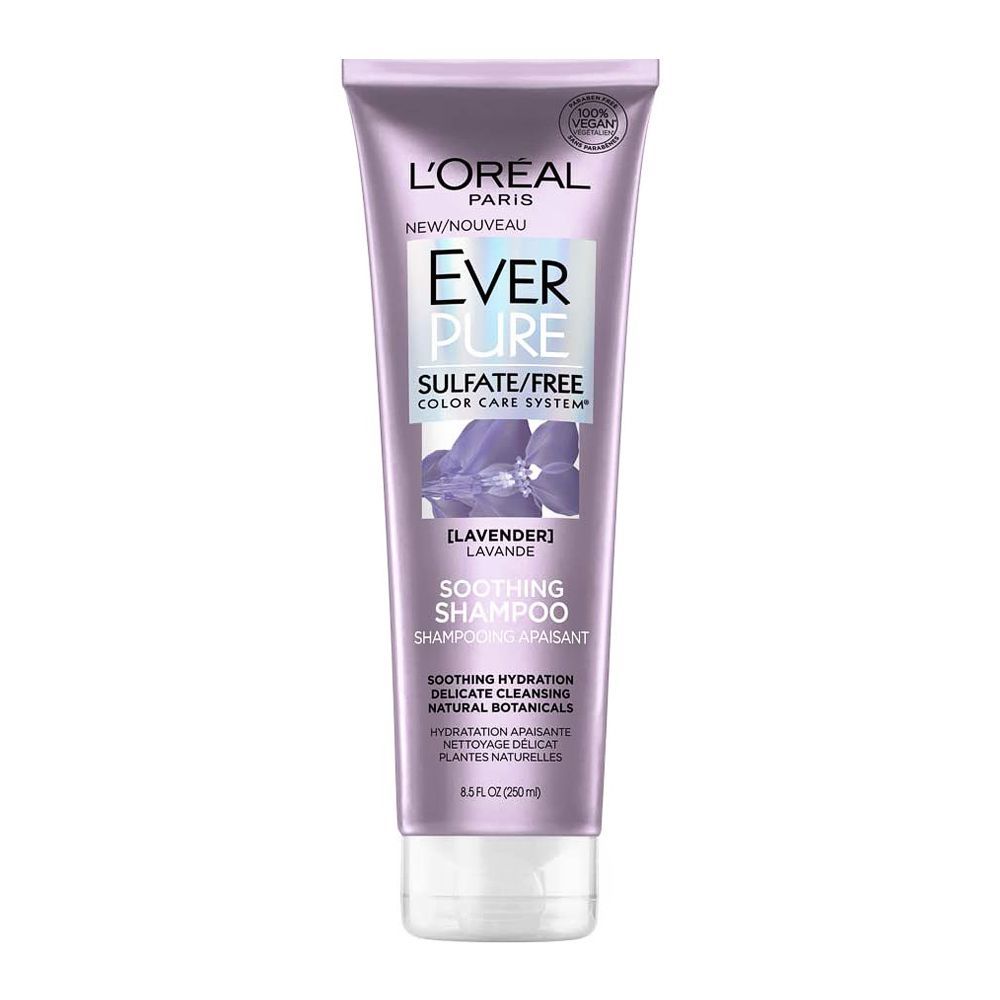 L'Oreal Paris Ever Pure Sulfate Free Lavender Soothing Shampoo, 250ml