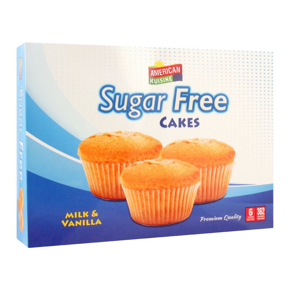 American Kuisine Sugar Free Milk & Vanilla Cup Cake, 6-Pack, 14g