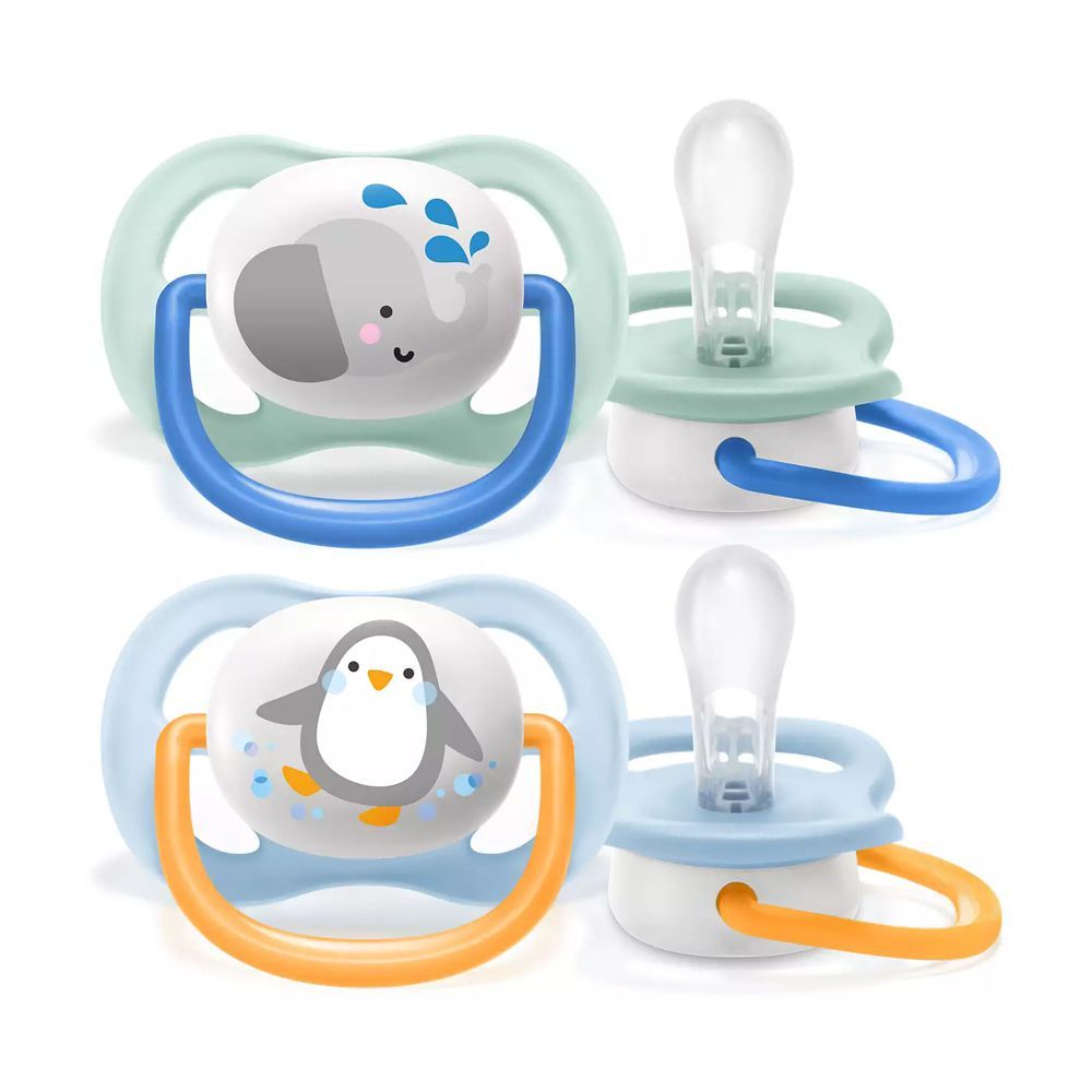 Avent Ultra Air Animals Soothers, 2-Pack, 0-6m, SCF080/05