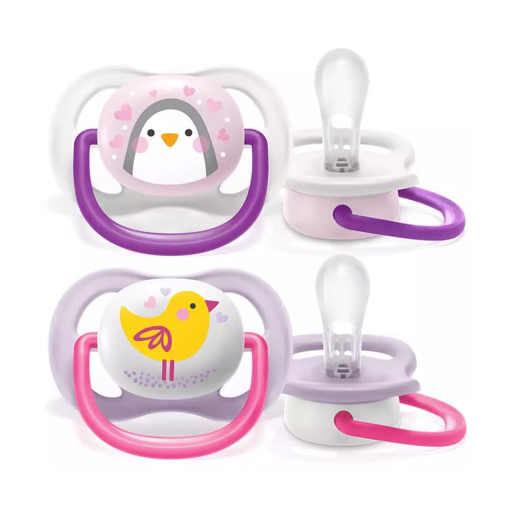 Avent Ultra Air Animals Soothers, 2-Pack, 0-6m, SCF080/06