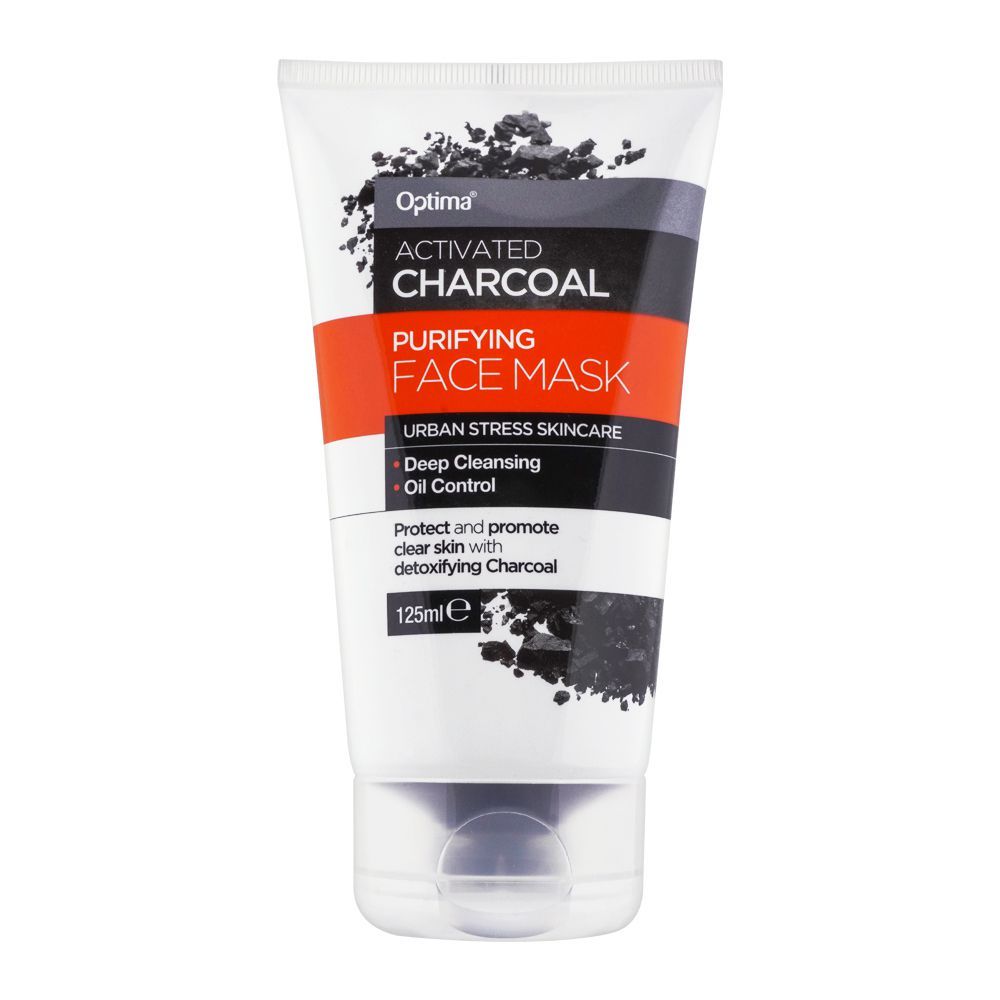 Optima Activated Charcoal Purifying Face Mask, 125ml