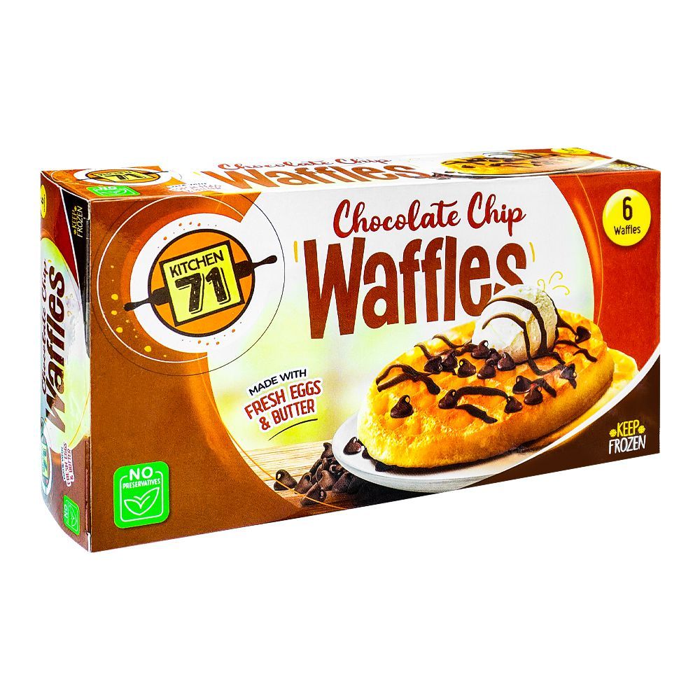 Kitchen 71 Waffles Chocolate Chips, 6-Pack