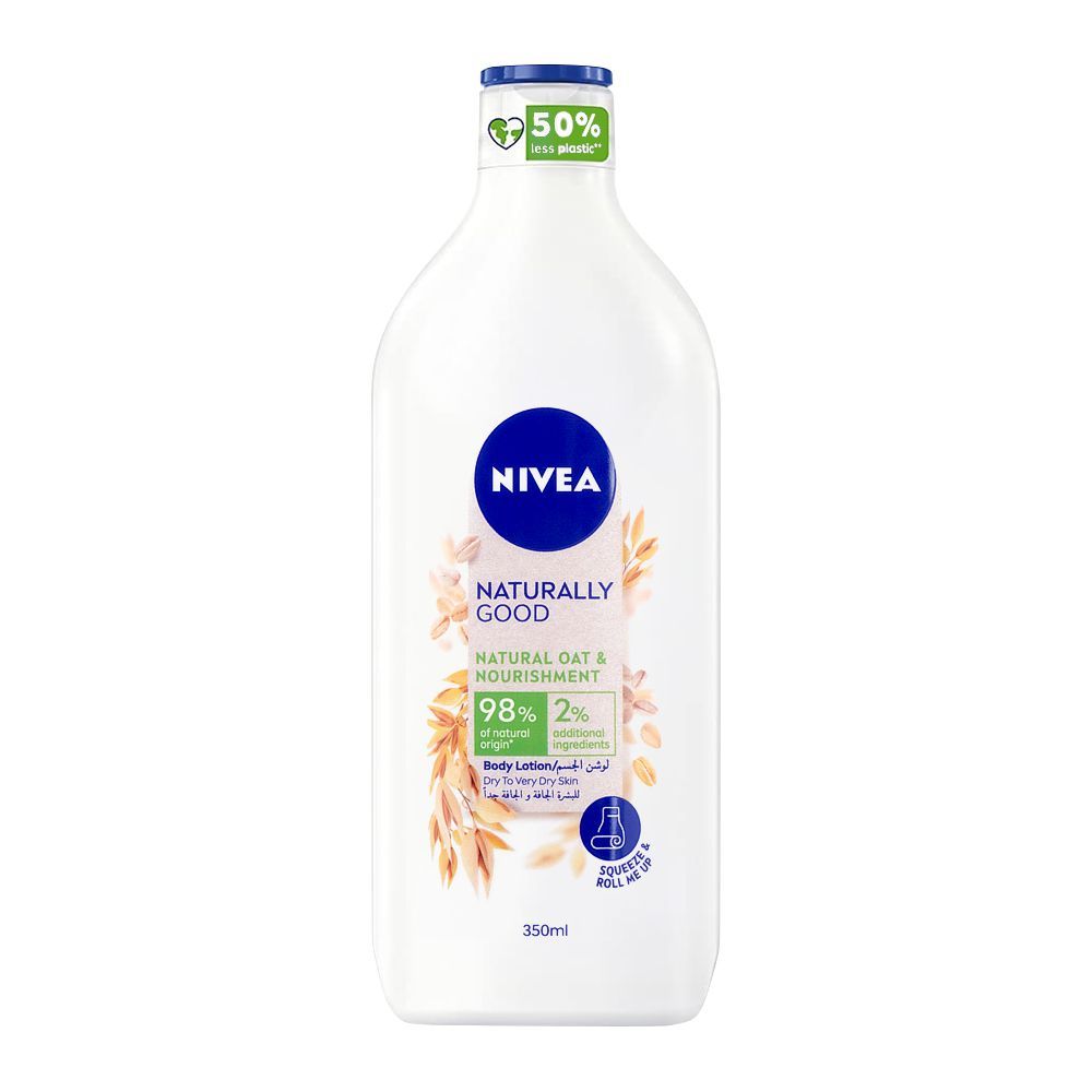 Nivea Naturally Good Oat & Nourishment Body Lotion, Dry To Very Dry Skin, 350ml