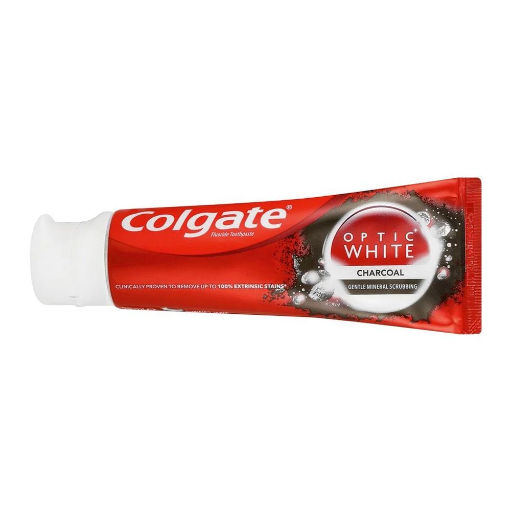Colgate Optic White Charcoal Fluoride Toothpaste, 75ml