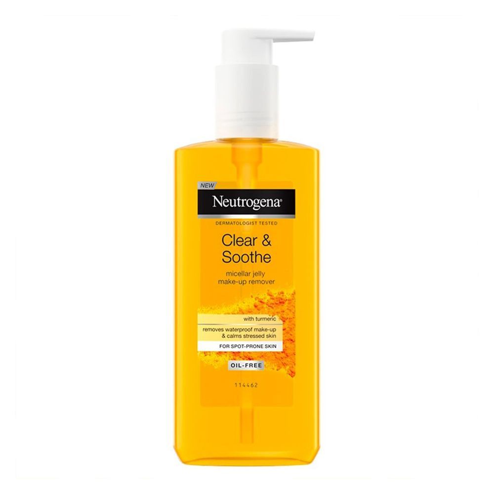 Neutrogena Clear & Soothe Micellar Jelly Make-Up Remover, Oil-Free, 200ml