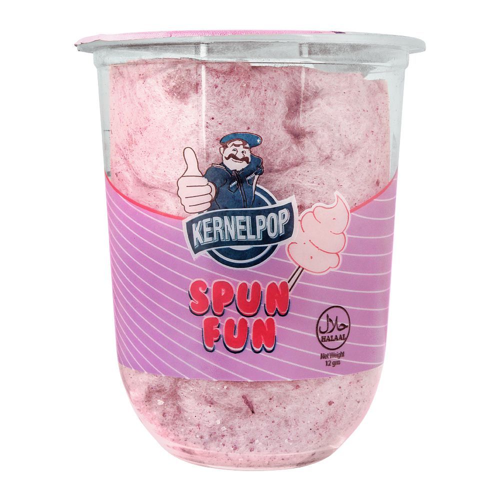 KernelPop Spun Fun Candy Floss, Grape 12g