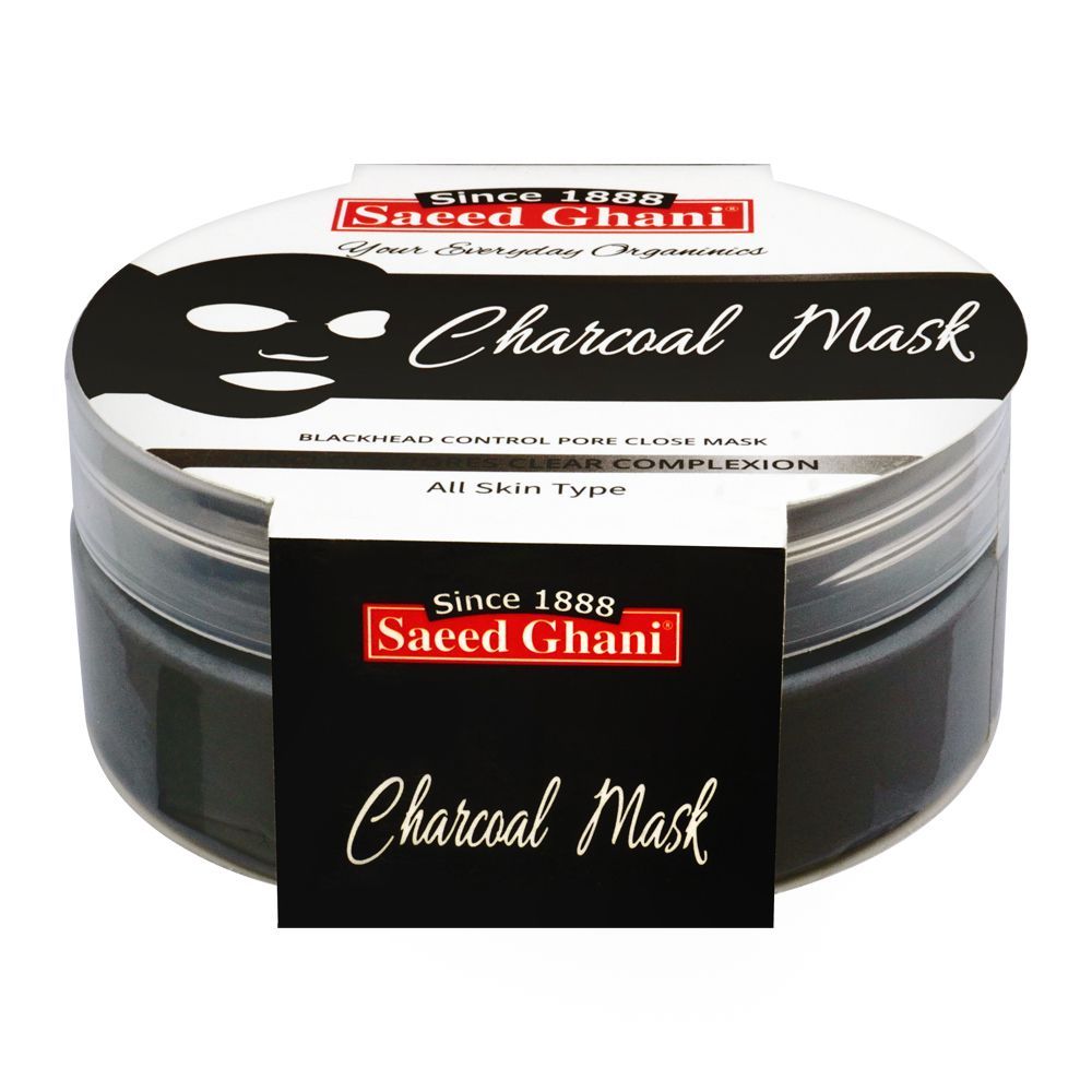 Saeed Ghani Charcoal Face Mask, All Skin Types, 180g