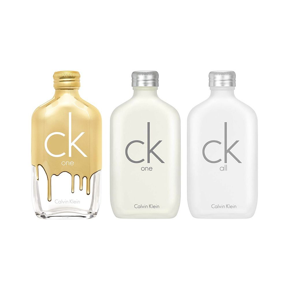 Calvin Klein Mini Perfume Set For Men, One EDT 10ml + CK Gold EDT 10ml + CK All EDT 10ml