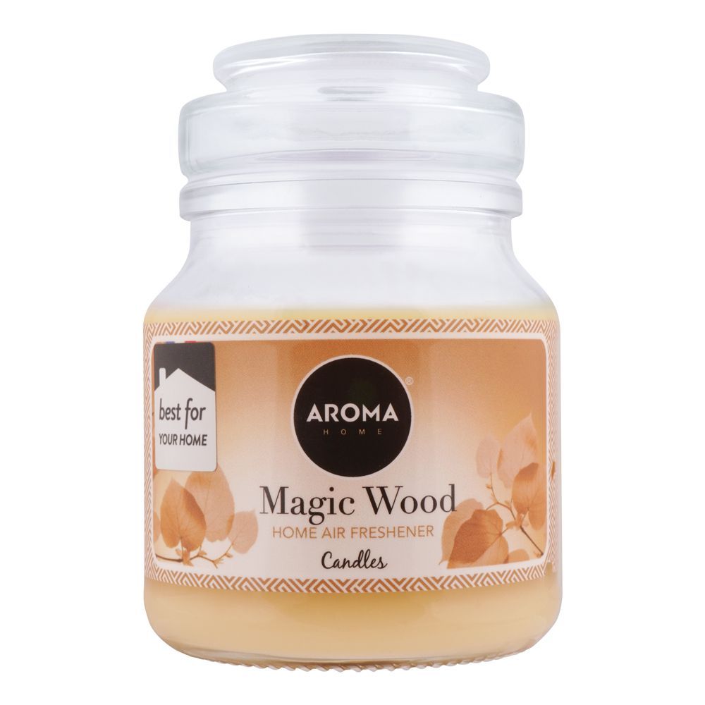 Aroma Home Magic Wood Air Freshener Scented Candle, 130g
