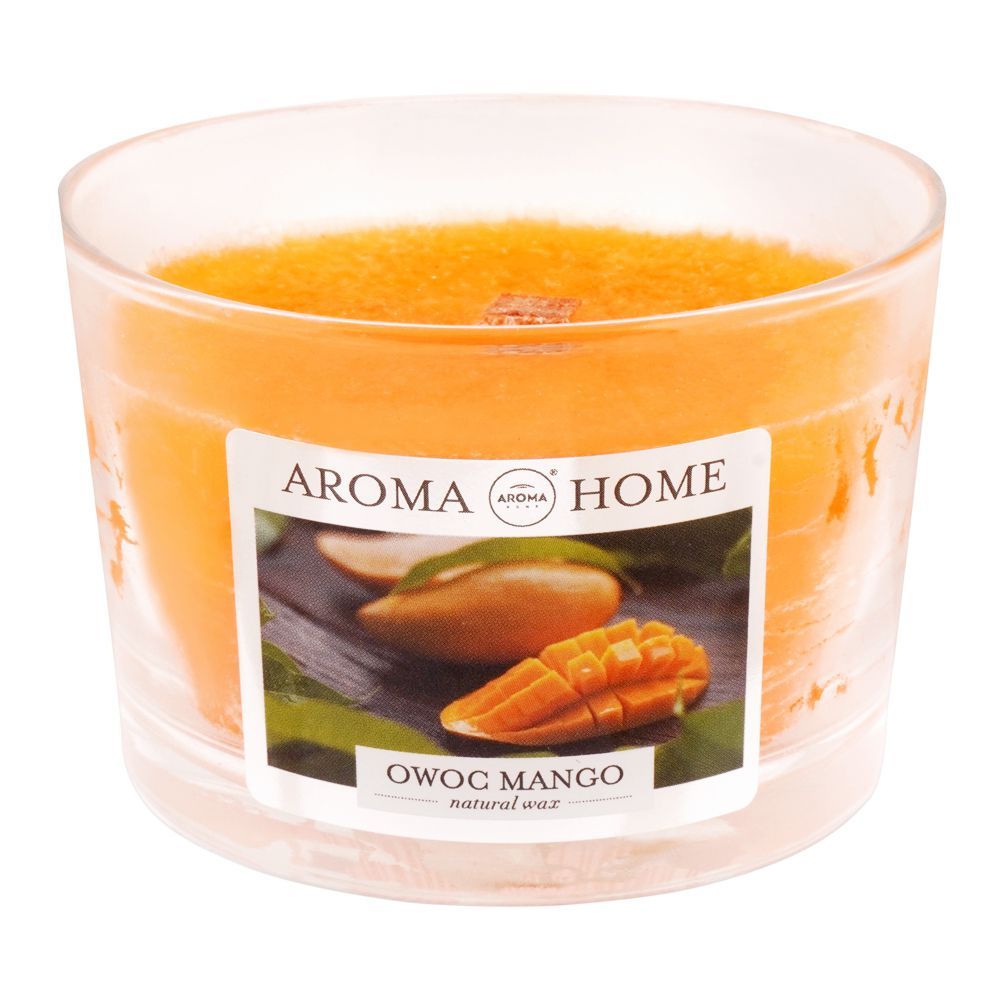 Aroma Home Natural Wax Mango Scented Candle, 115g