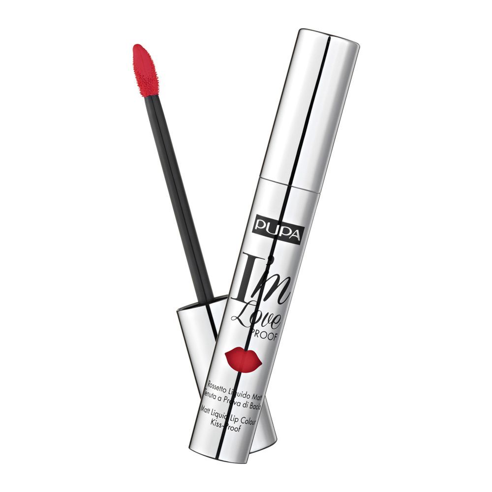 Pupa Milano I'm Love Proof Matt Liquid Lip Colour, 010 Fire Red