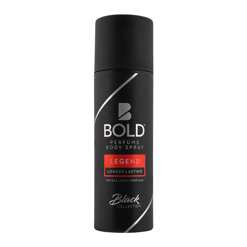 Bold Black Collection Legend Long Lasting Perfume Body Spray, 120ml