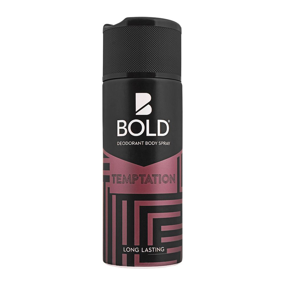 Bold Temptation Long Lasting Deodorant Body Spray, For Men, 150ml