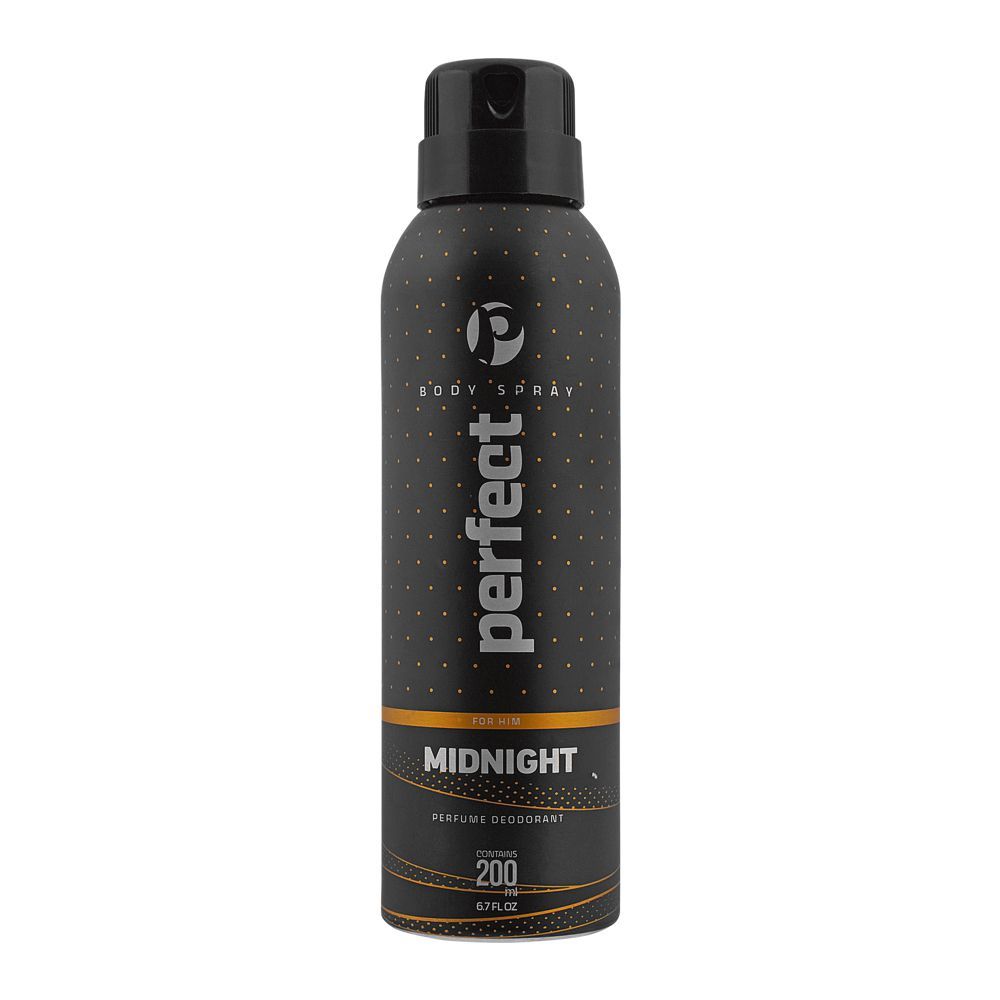 Perfect For Him Midnight Perfume Deodorant Body Spray, For Men 200ml