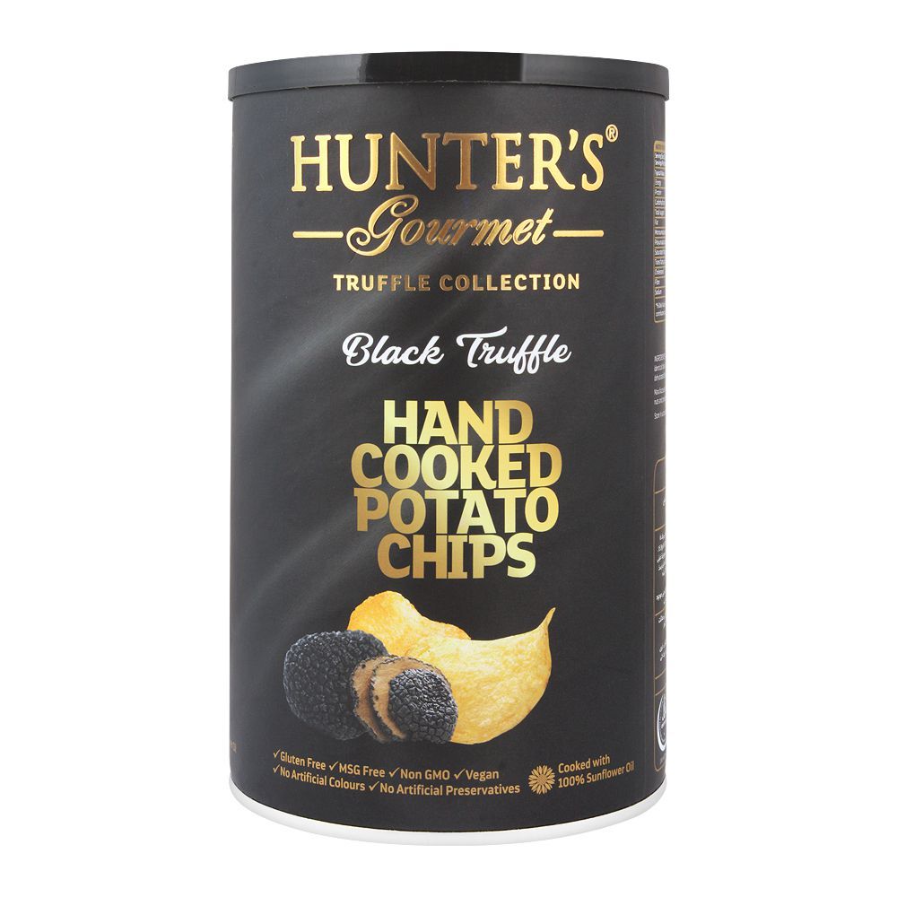 Hunter's Gourmet Black Truffle Hand Cooked Potato Chips, 150g