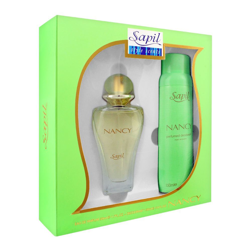 Sapil Green Nancy For Women Perfume Set, EDP 50ml + Deodorant Spray 150ml