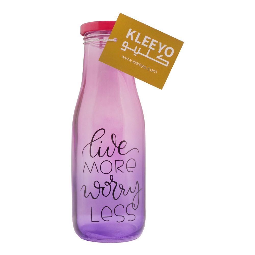 Kleeyo Glass Bottle, 420ml, C0024ABCD