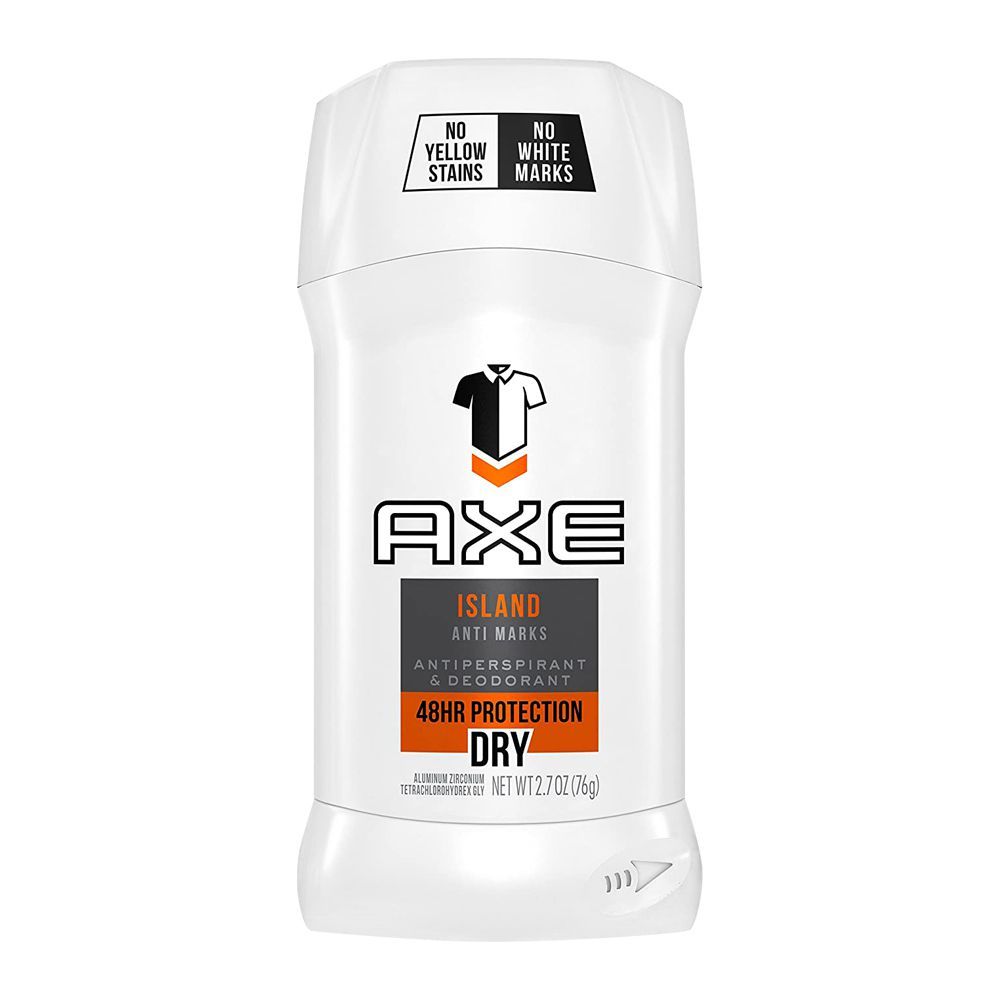 Axe Island 48H Dry Antiperspirant Deodorant Stick, For Men, 76g